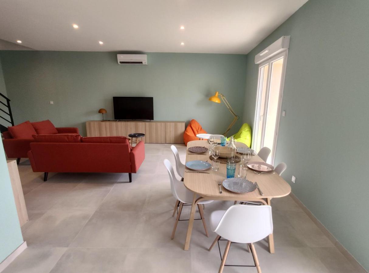 Colormix 3 Etoiles - 95M2 Plein Centre - Ensoleille Climatise Leilighet Mèze Eksteriør bilde